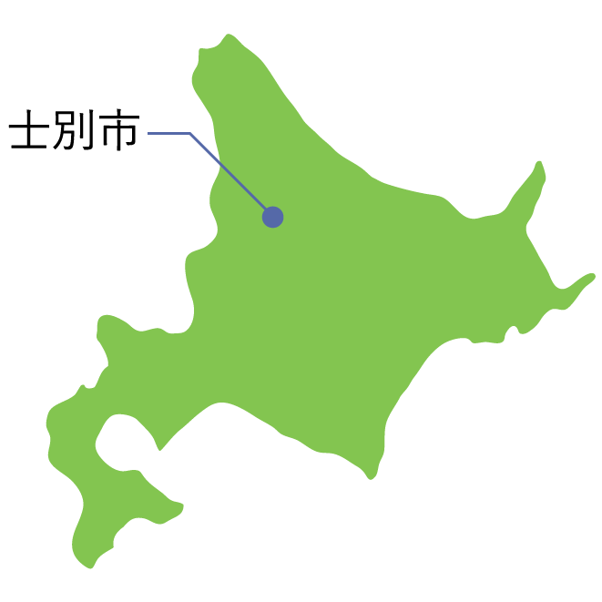 士別市の地図