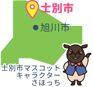 士別市の地図