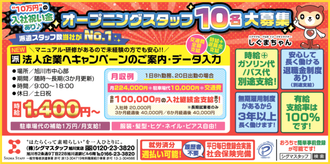 法人企業へキャンペーンのご案内・データ入力[派]