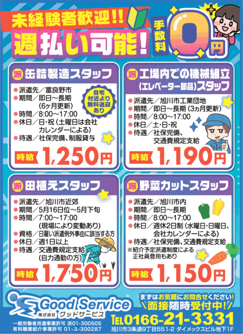 野菜カットスタッフ[派]