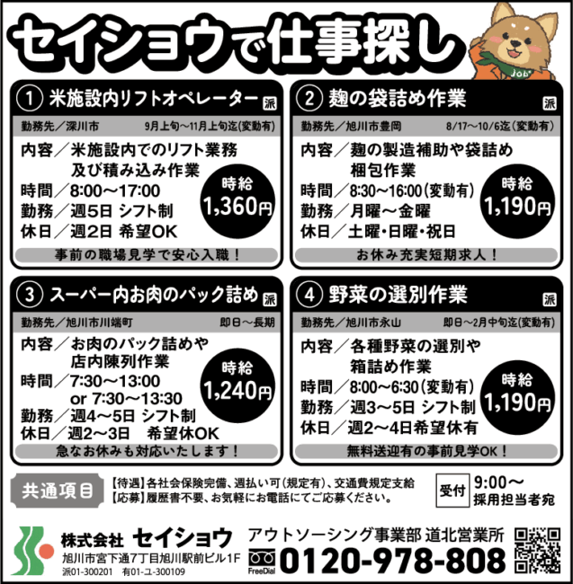麹の袋詰め作業[派]