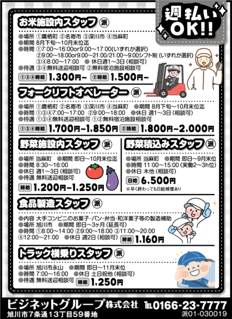 野菜積込みスタッフ[派]